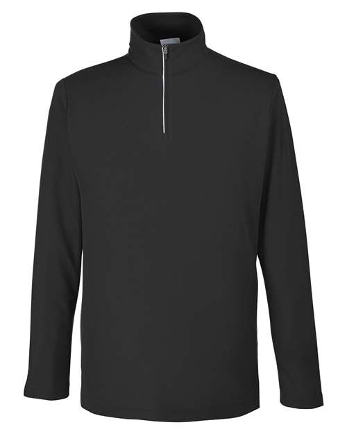 Men's Fusion ChromaSoft™ Pique Quarter-Zip Pullover - Black
