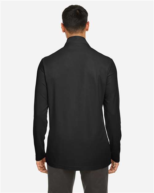 Men's Fusion ChromaSoft™ Pique Quarter-Zip Pullover - Black