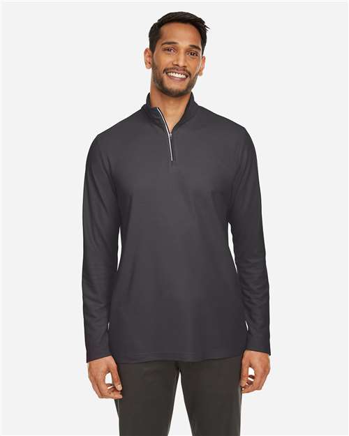 Men's Fusion ChromaSoft™ Pique Quarter-Zip Pullover - Carbon
