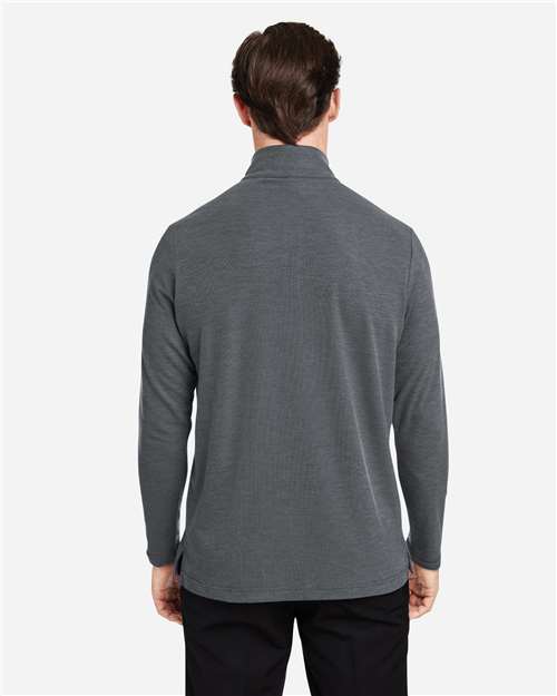 Men's Fusion ChromaSoft™ Pique Quarter-Zip Pullover - Carbon Heather