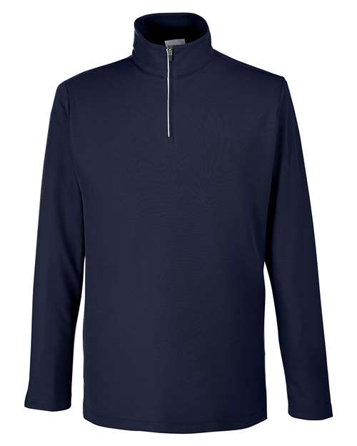Men's Fusion ChromaSoft™ Pique Quarter-Zip Pullover - Classic Navy