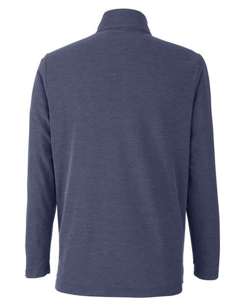 Men's Fusion ChromaSoft™ Pique Quarter-Zip Pullover - Classic Navy Heather