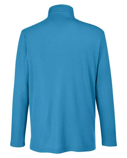 Men's Fusion ChromaSoft™ Pique Quarter-Zip Pullover - Electric Blue
