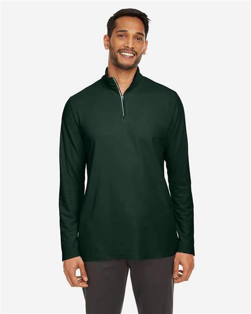 Men's Fusion ChromaSoft™ Pique Quarter-Zip Pullover - Forest