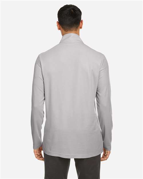 Men's Fusion ChromaSoft™ Pique Quarter-Zip Pullover - Platinum