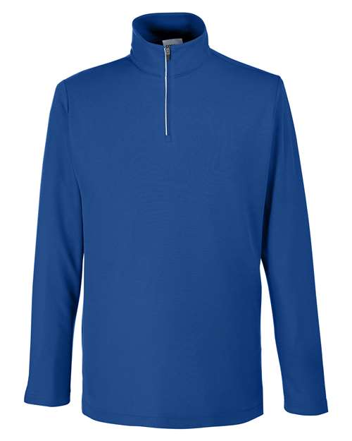 Men's Fusion ChromaSoft™ Pique Quarter-Zip Pullover - True Royal
