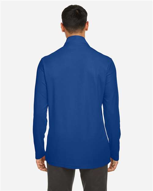 Men's Fusion ChromaSoft™ Pique Quarter-Zip Pullover - True Royal