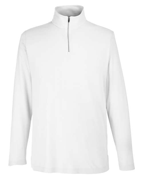 Men's Fusion ChromaSoft™ Pique Quarter-Zip Pullover - White