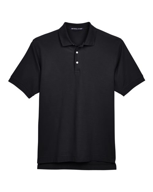 Men's Pima Piqué Polo - Black