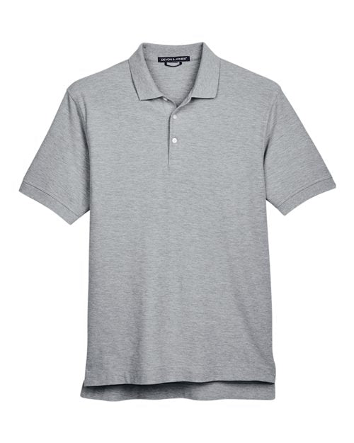 Men's Pima Piqué Polo - Grey Heather