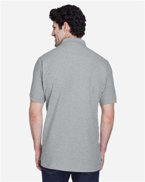 Men's Pima Piqué Polo - Grey Heather