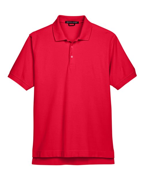 Men's Pima Piqué Polo - Red