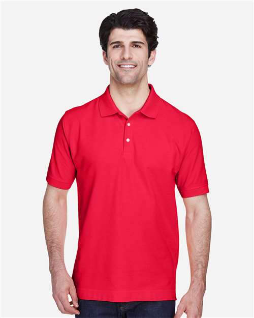 Men's Pima Piqué Polo - Red