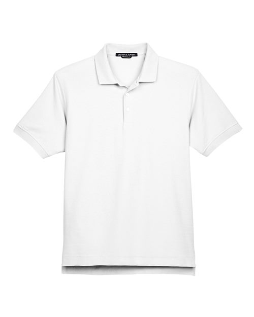 Men's Pima Piqué Polo - White