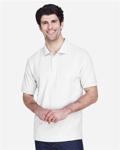 Men's Pima Piqué Polo - White