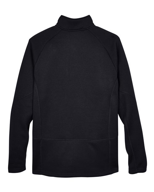 Unisex Bristol Sweater Fleece Quarter-Zip Pullover - Black
