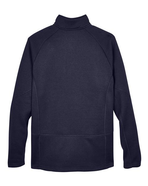 Unisex Bristol Sweater Fleece Quarter-Zip Pullover - Navy