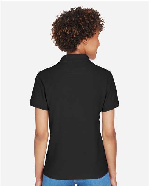 Women's Pima Piqué Polo - Black