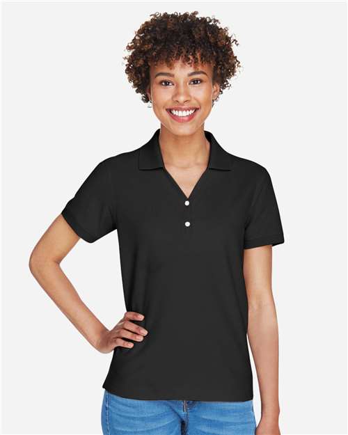 Women's Pima Piqué Polo - Black