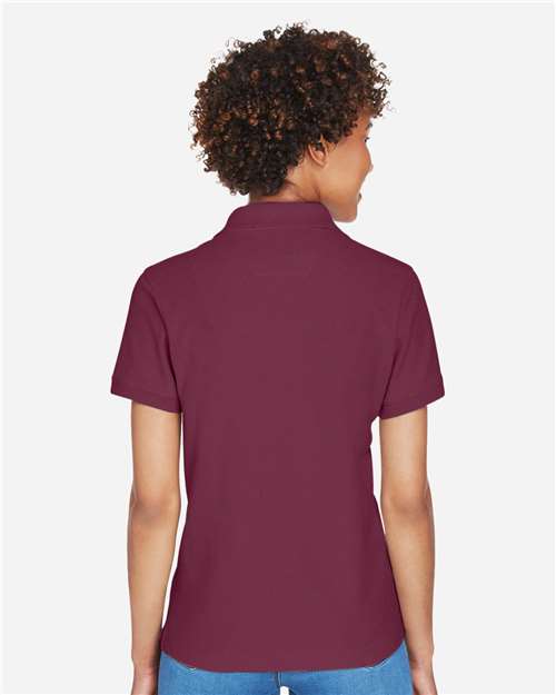 Women's Pima Piqué Polo - Burgundy