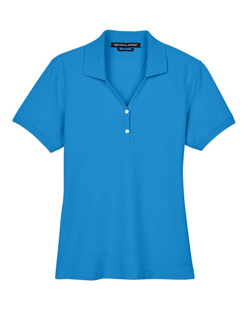 Women's Pima Piqué Polo - French Blue