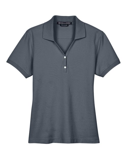 Women's Pima Piqué Polo - Graphite