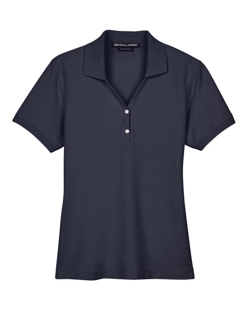 Women's Pima Piqué Polo - Navy