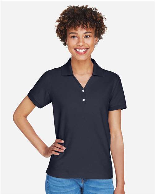 Women's Pima Piqué Polo - Navy