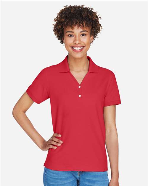 Women's Pima Piqué Polo - Red