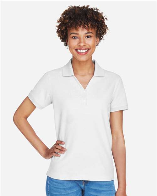 Women's Pima Piqué Polo - White