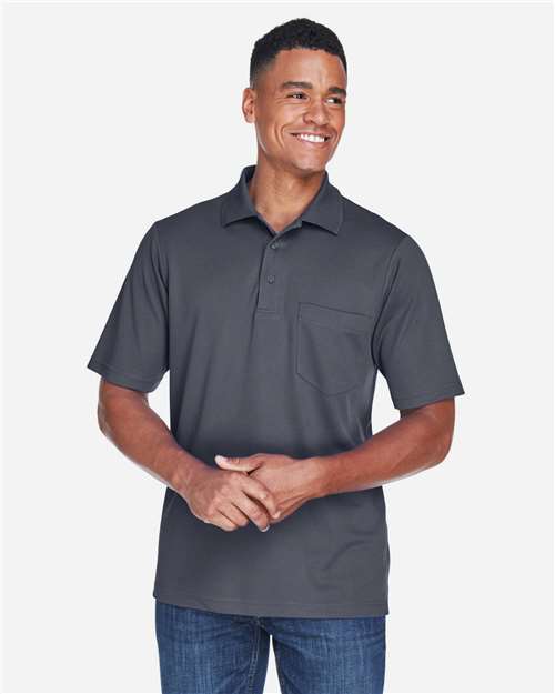 Men's Origin Performance Piqué Polo with Pocket - Carbon