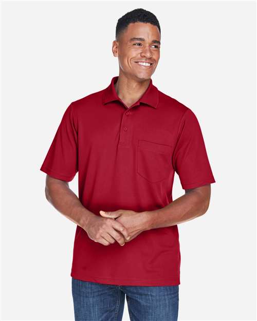 Men's Origin Performance Piqué Polo with Pocket - Classic Red