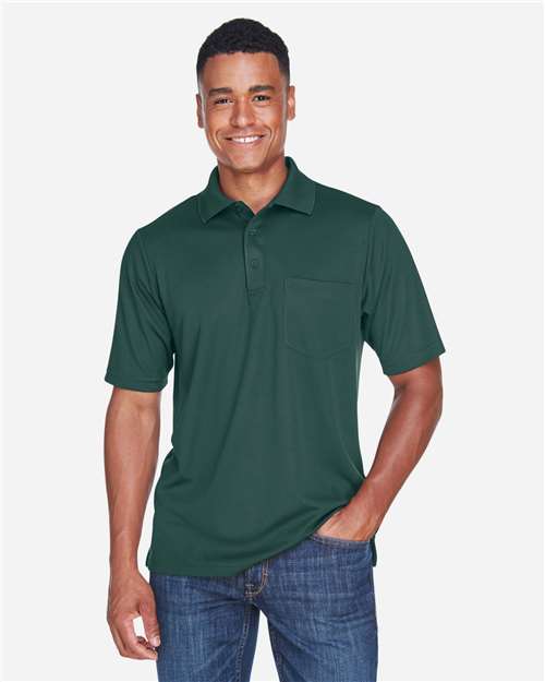 Men's Origin Performance Piqué Polo with Pocket - Forest