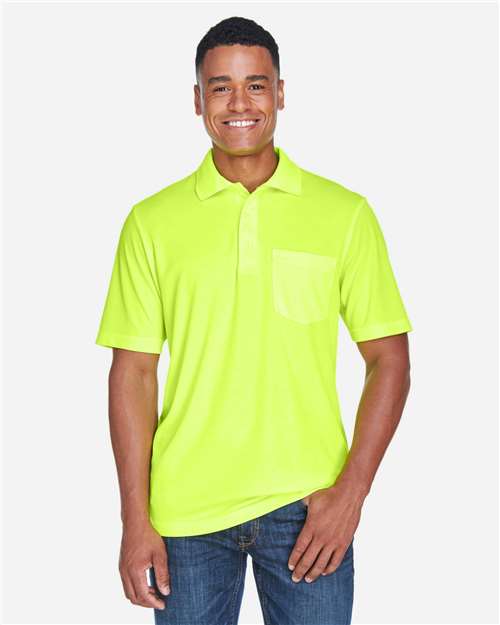 Men's Origin Performance Piqué Polo with Pocket - Safety Yellow