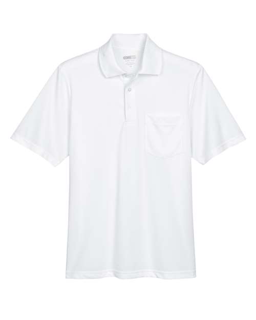 Men's Origin Performance Piqué Polo with Pocket - White