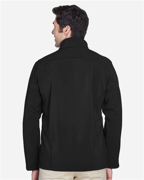Men's Cruise Two-Layer Fleece Bonded Soft Shell Jacket - Black