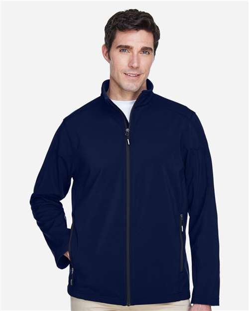 Men's Cruise Two-Layer Fleece Bonded Soft Shell Jacket - Classic Navy