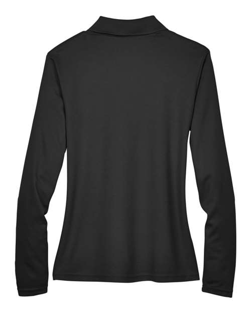 Women's Pinnacle Performance Long Sleeve Piqué Polo - Black