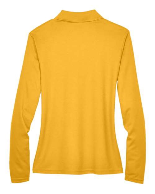 Women's Pinnacle Performance Long Sleeve Piqué Polo - Campus Gold