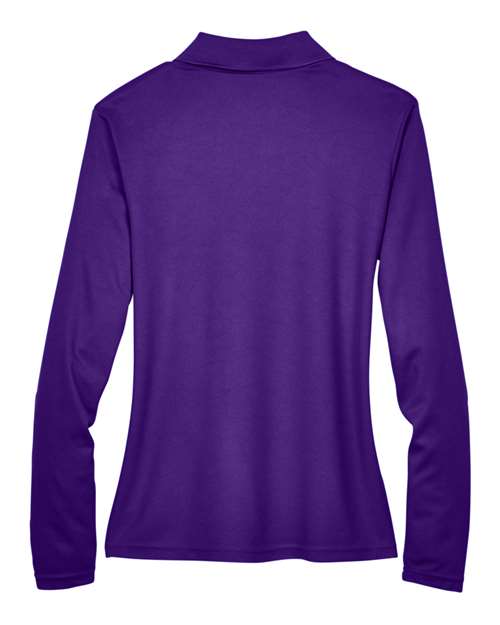 Women's Pinnacle Performance Long Sleeve Piqué Polo - Campus Purple