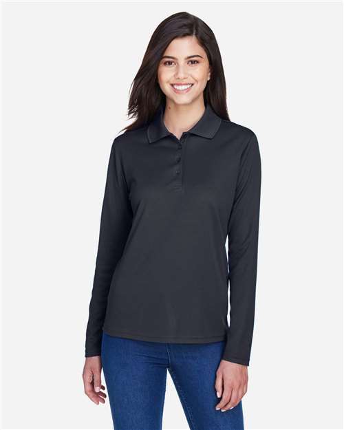 Women's Pinnacle Performance Long Sleeve Piqué Polo - Carbon