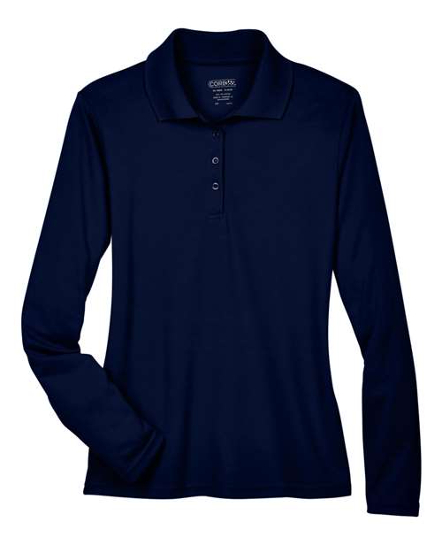 Women's Pinnacle Performance Long Sleeve Piqué Polo - Classic Navy