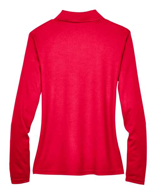 Women's Pinnacle Performance Long Sleeve Piqué Polo - Classic Red
