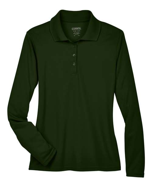 Women's Pinnacle Performance Long Sleeve Piqué Polo - Forest