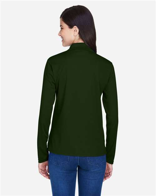 Women's Pinnacle Performance Long Sleeve Piqué Polo - Forest