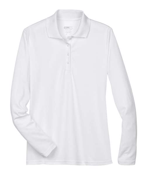 Women's Pinnacle Performance Long Sleeve Piqué Polo - White