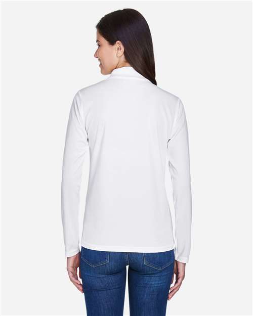 Women's Pinnacle Performance Long Sleeve Piqué Polo - White