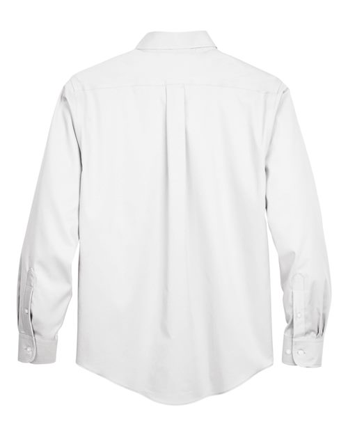 Men's Crown Collection® Solid Stretch Twill Woven Dress Shirt - White
