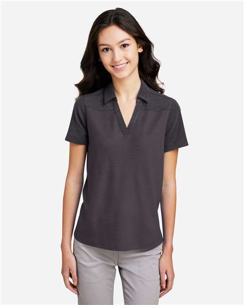 Women's Fusion ChromaSoft™ Colorblock Polo - Carbon/ Carbon Heather