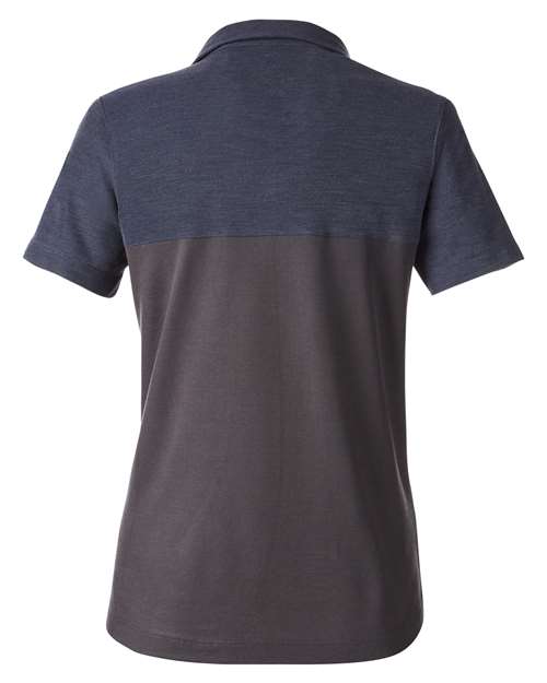 Women's Fusion ChromaSoft™ Colorblock Polo - Carbon/ Classic Navy Heather